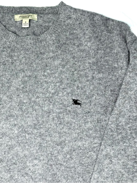 Burberry Other - Burberry London Men’s Equestrian Knight Gray Lambswool Sweater Size Small